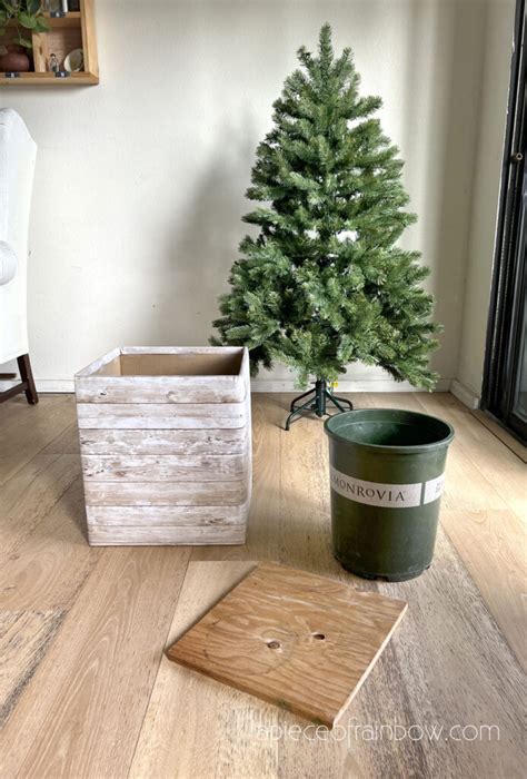 Diy Christmas Tree Stand For Village ghitra