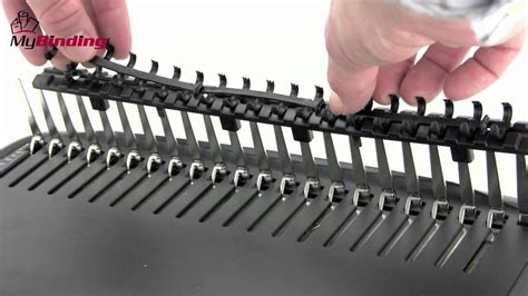 How To Put A Comb On A Binding Machine