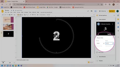 how to put a countdown timer on google slides