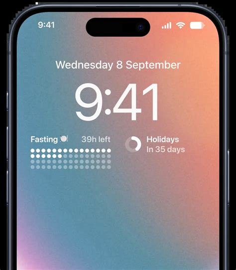 how to put a countdown timer on iphone lock screen