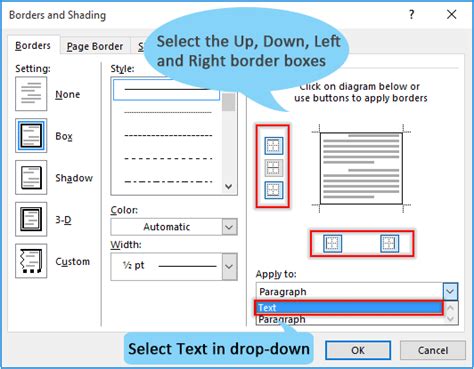 how to put a decorative border around text box in word