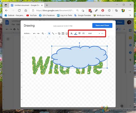 how to put a drawing in google docs