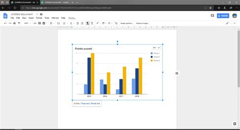 how to put a graph in google docs