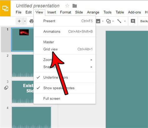 how to put a grid on a picture in google slides