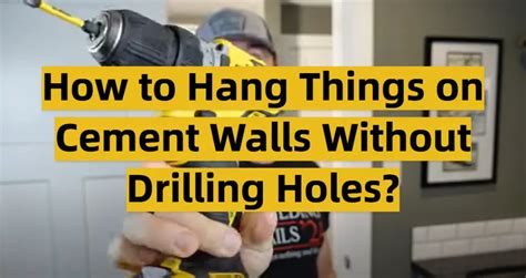 how to put a hook in a cement wall