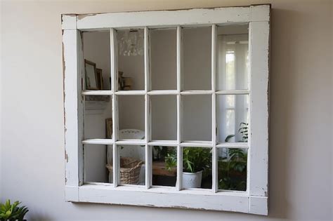 How To Put A Mirror In An Old Window Frame