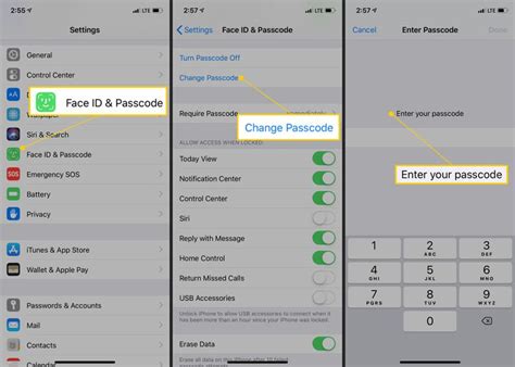 how to put a passcode on certain apps iphone