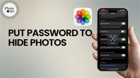 how to put a passcode on hidden photos iphone