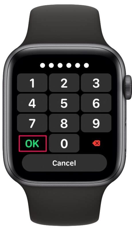 how to put a passcode on my apple watch