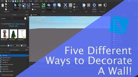 How To Put A Picture On A Wall In Roblox Studio