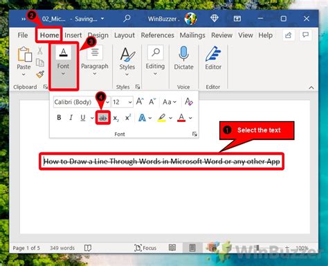 how to put a slash through text in docs