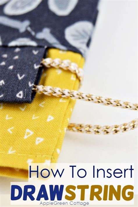 How To Put A String In A Drawstring Bag