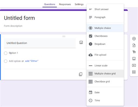 How To Put A Table In Google Forms