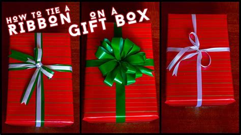 How To Put A Thin Ribbon On A Box
