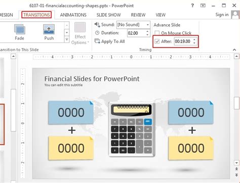 how to put a time limit on powerpoint slides