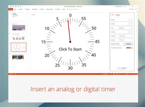 how to put a timer in a powerpoint presentation