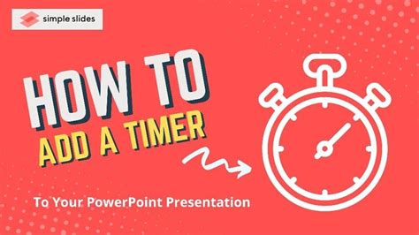 how to put a timer into a powerpoint slide