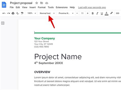 how to put a title in google docs
