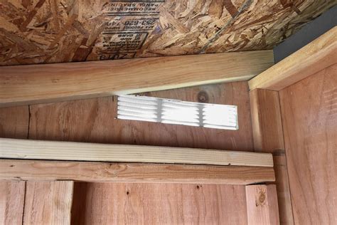 How To Put A Vent In A Shed