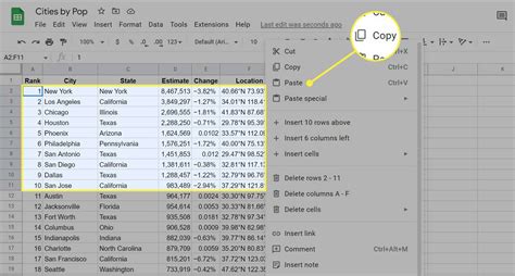 how to put an excel table into google slides