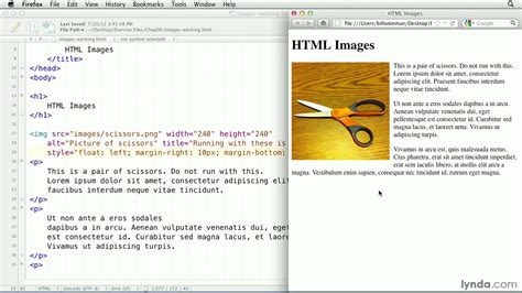 how to put an image in text html