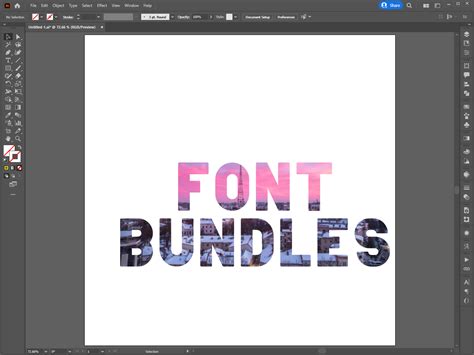 how to put an image in text illustrator