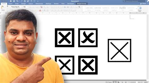 How To Put An X In A Box On Microsoft Word