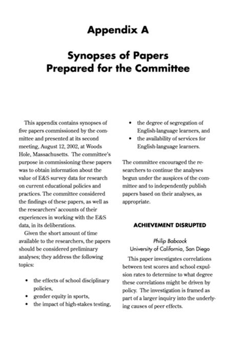 how to put appendix in report sample