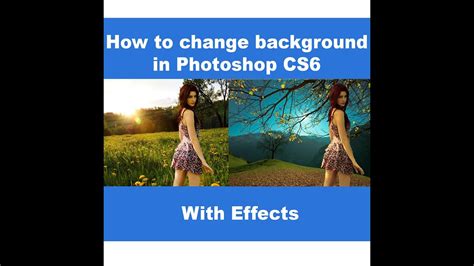 How To Put Background Image In Photoshop Cs6