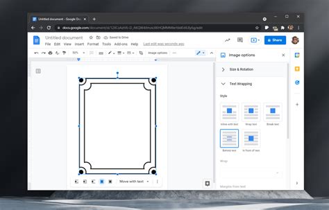 how to put border in docs