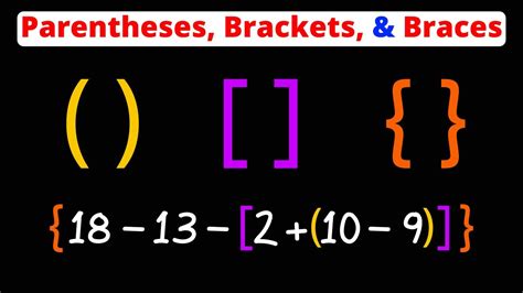 how to put brackets in maths