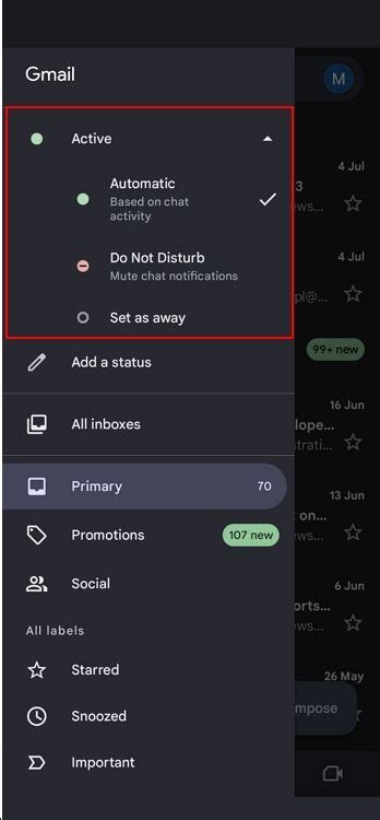 how to put chat in gmail