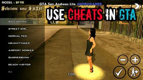 how to put cheats in san andreas android