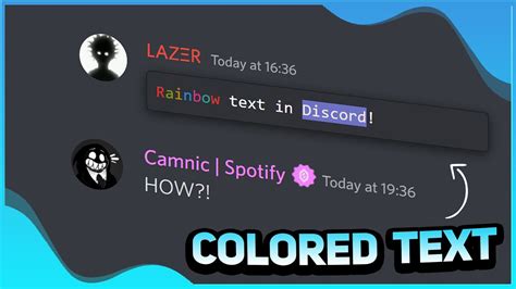 how to put colored text in discord
