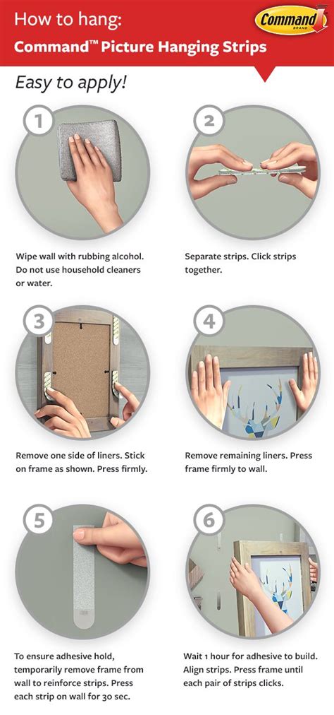 How To Put Command Strips On The Wall
