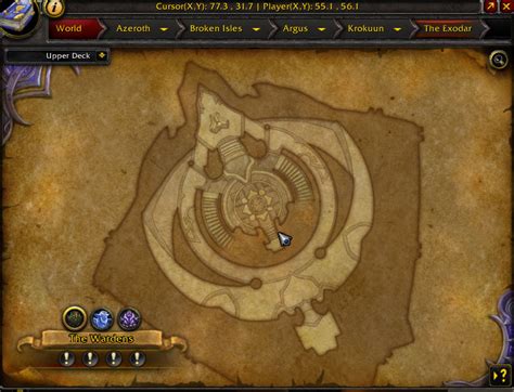 how to put coordinates on wow map