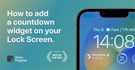 how to put countdown timer on iphone lock screen