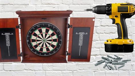 How To Put Dartboard In Cabinet