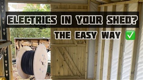How To Put Electrical In A Shed