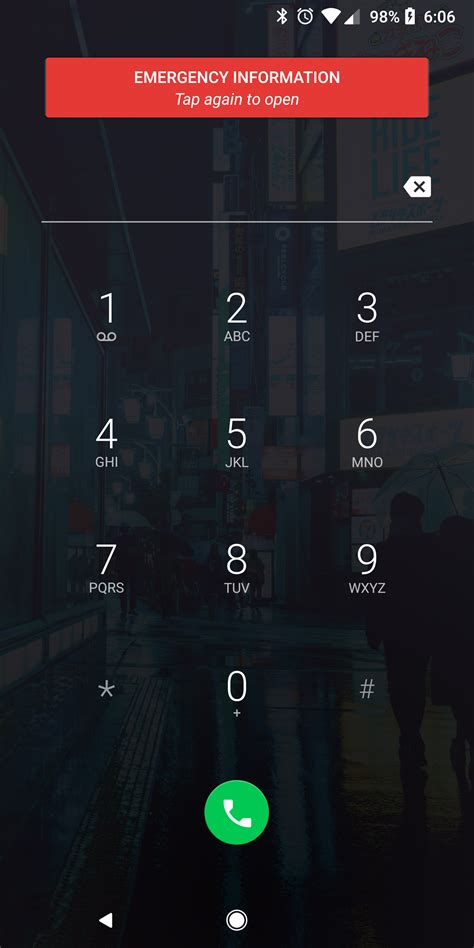 how to put emergency number on lock screen android