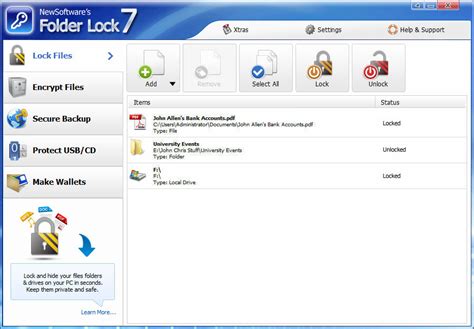 How To Put Folder Lock In Windows 7