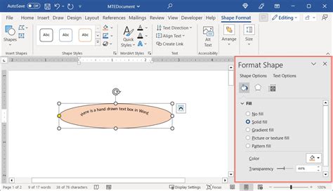 how to put format in word