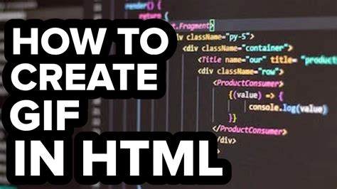 how to put gif in html code