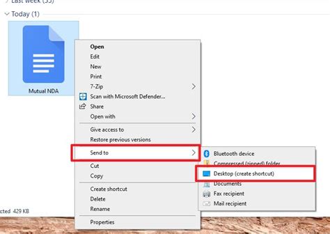 how to put google docs on desktop