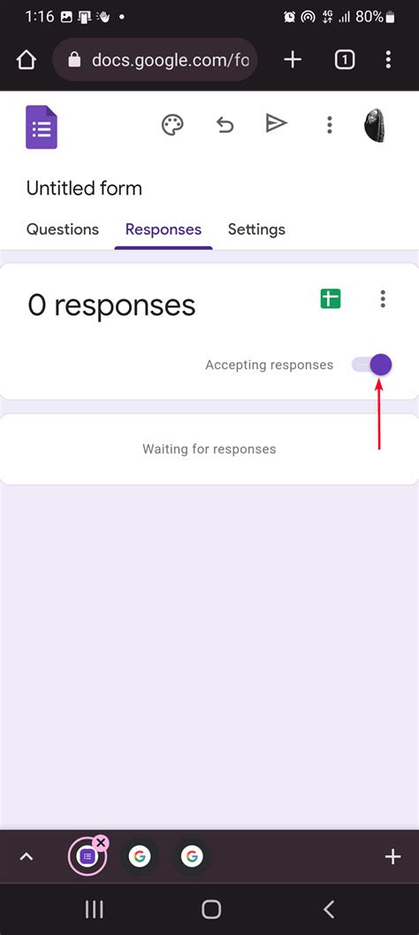 how to put google form responses in word