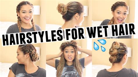 Stunning How To Put Hair Up When Wet For New Style