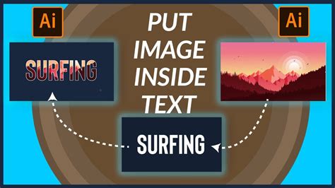how to put image inside text in illustrator