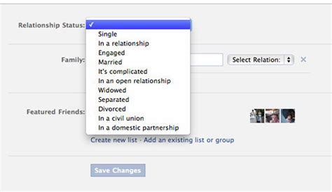 how to put in a relationship on facebook