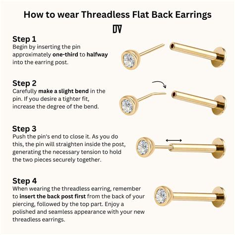 How To Put In A Threadless Earring