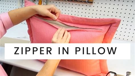 How To Put In A Zipper In A Pillow